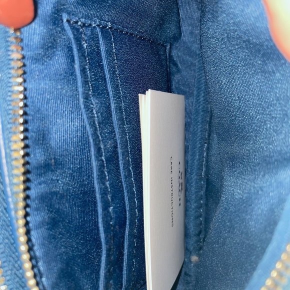 NWT Blue Leather Coach Crossbody Purse - Picture 6 of 6